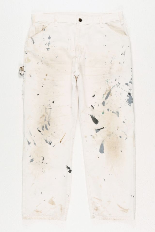 Urban Renewal One-Of-A-Kind Dickies Paint Splatted Carpenter Trousers ...