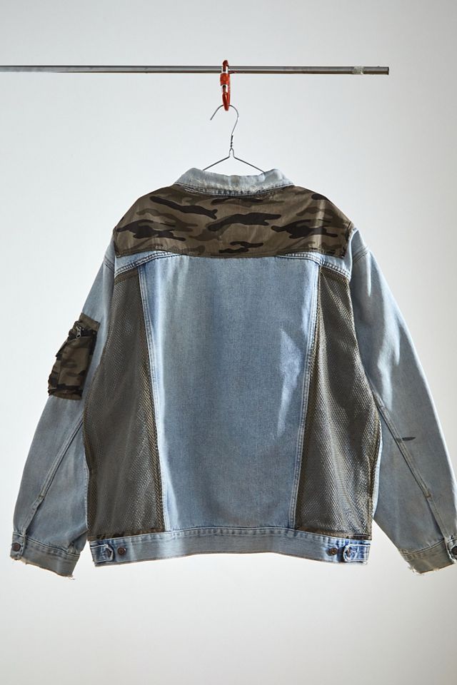 Urban Renewal One-Of-A-Kind Utility Patchwork Denim Jacket  #3