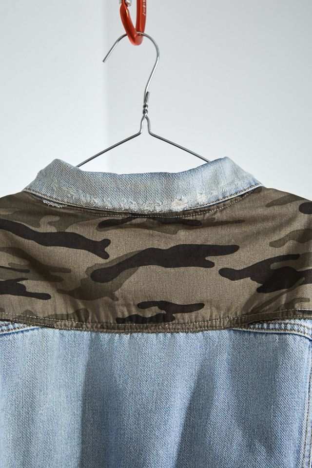 Urban Renewal One-Of-A-Kind Utility Patchwork Denim Jacket  #5