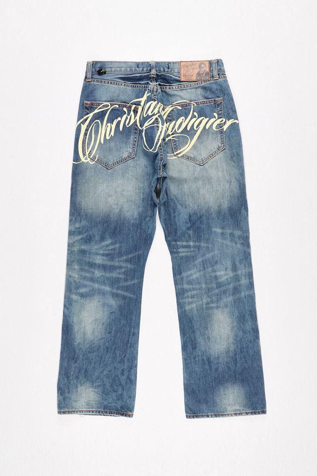 Urban Renewal One-Of-A-Kind Christian Audigier Jeans  #1