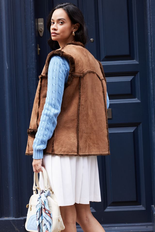 Urban Renewal One-Of-A-Kind Shearling Gilet  #1