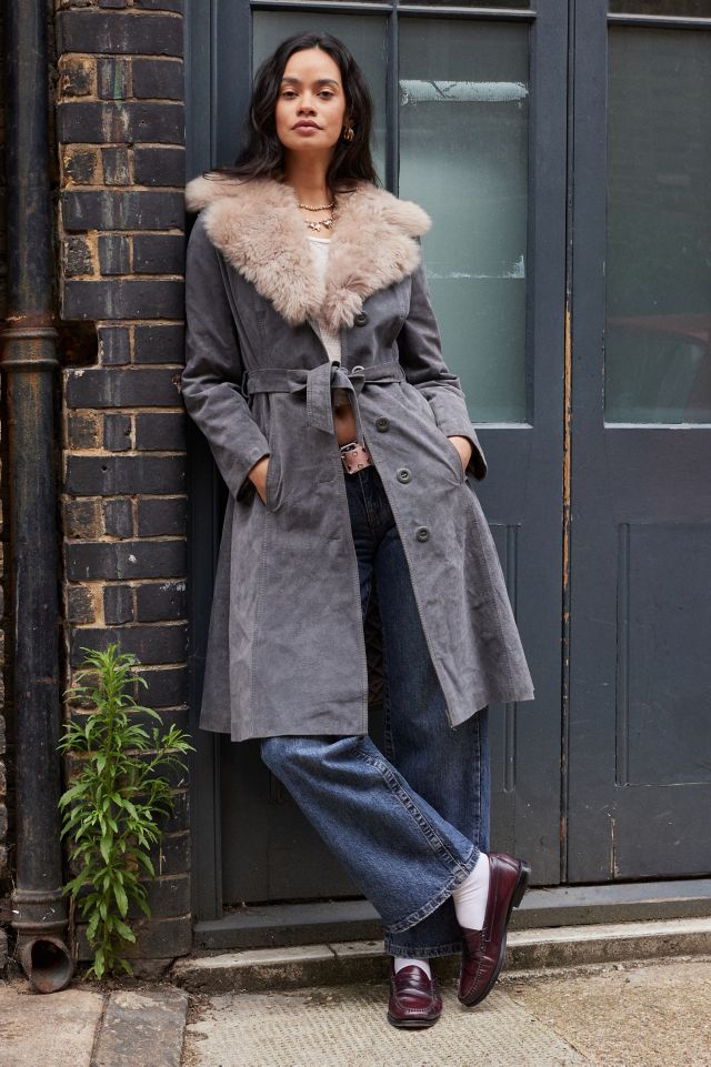 Urban Renewal One Of A Kind Grey Penny Lane Coat Urban Outfitters UK