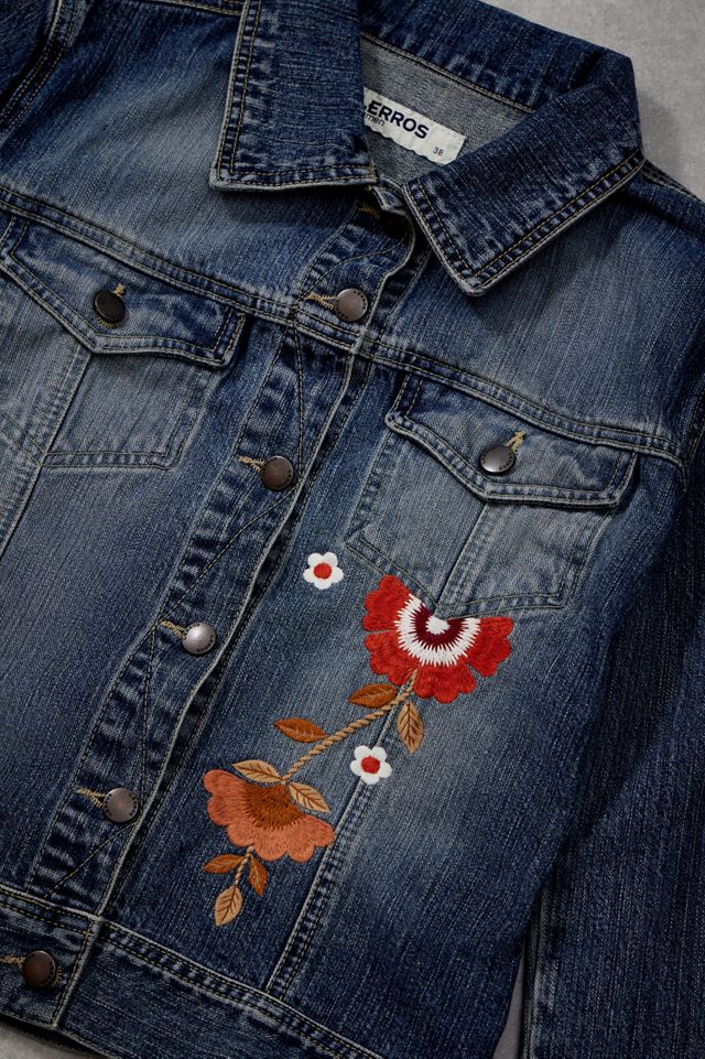 Veste en jean brodée Lerros unique en son genre Urban Renewal #1