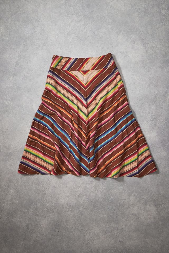 Urban Renewal One-Of-A-Kind Stripe Midi Skirt #1