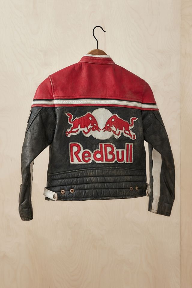 Urban Renewal One-Of-A-Kind Red Bull Leather Racing Jacket #1