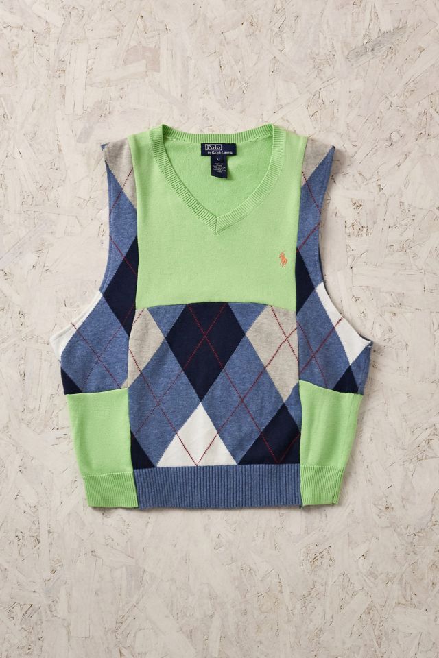 Urban Renewal One Of A Kind Ralph Lauren Patchwork Knit Vest