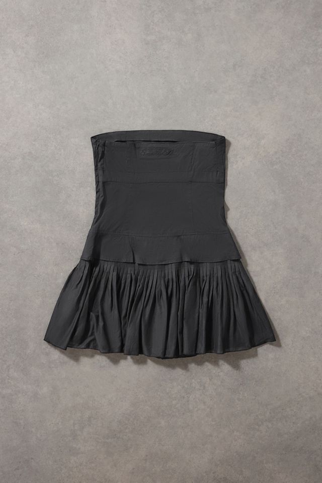 Urban Renewal One-Of-A-Kind Pepe Jeans Black Bandeau Corset Mini Dress #4