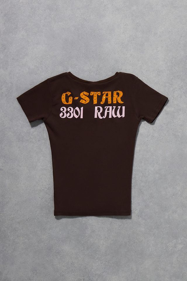 Urban Renewal Einzigartiges G-STAR V-Ausschnitt T-Shirt #2