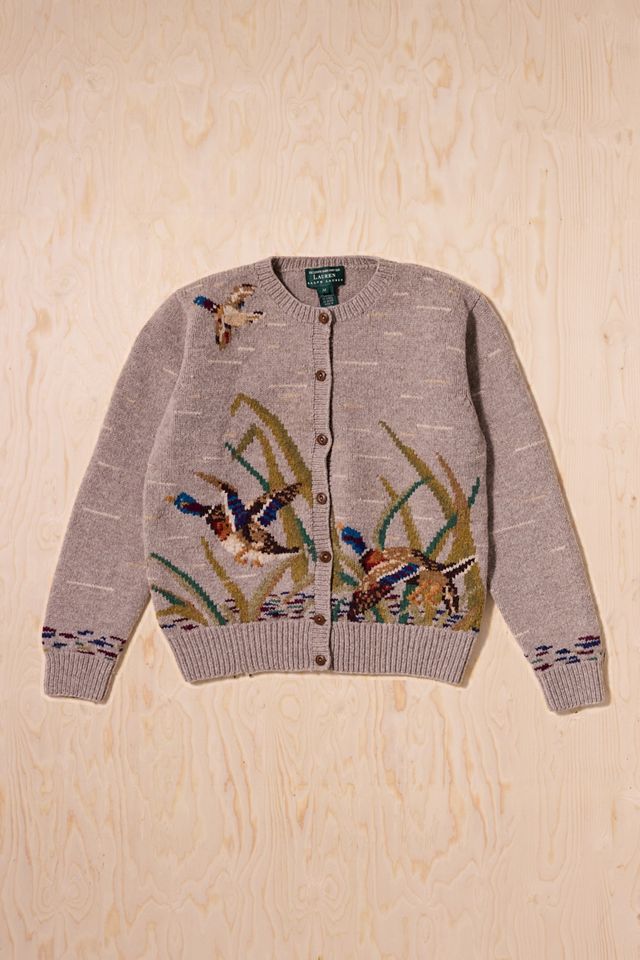 Urban Renewal One-Of-A-Kind Ralph Lauren Duck Cardigan