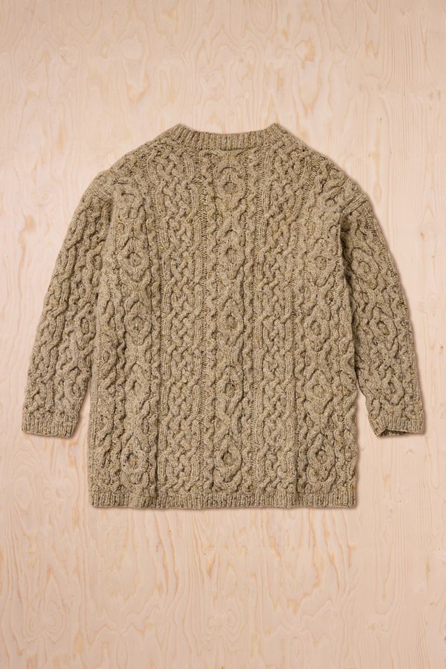 Urban Renewal One-Of-A-Kind Ralph Lauren Beige Aran knit Cardigan #2