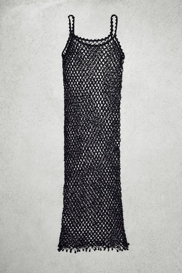 Urban Renewal One-Of-A-Kind Black Sequin Knit Maxi Dress #3
