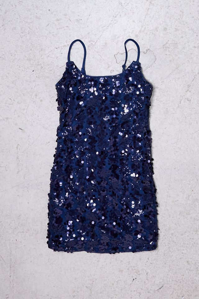 Urban Renewal One-Of-A-Kind Navy Sequin Mini Dress #2