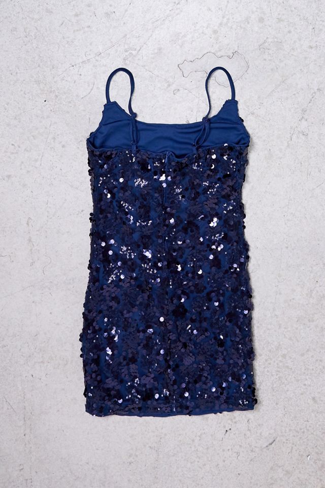 Urban Renewal One-Of-A-Kind Navy Sequin Mini Dress #3