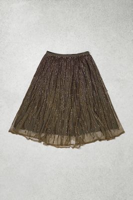 Urban Renewal One-Of-A-Kind French Connection Khaki Sequin Skirt