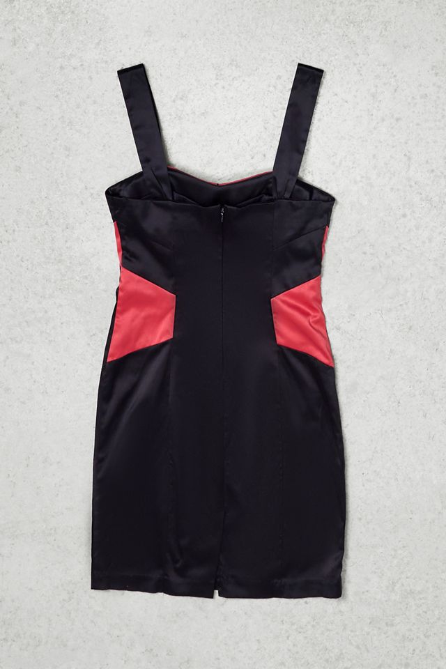 Urban Renewal One-Of-A-Kind XOXO Black & Pink Silk Mini Dress #3