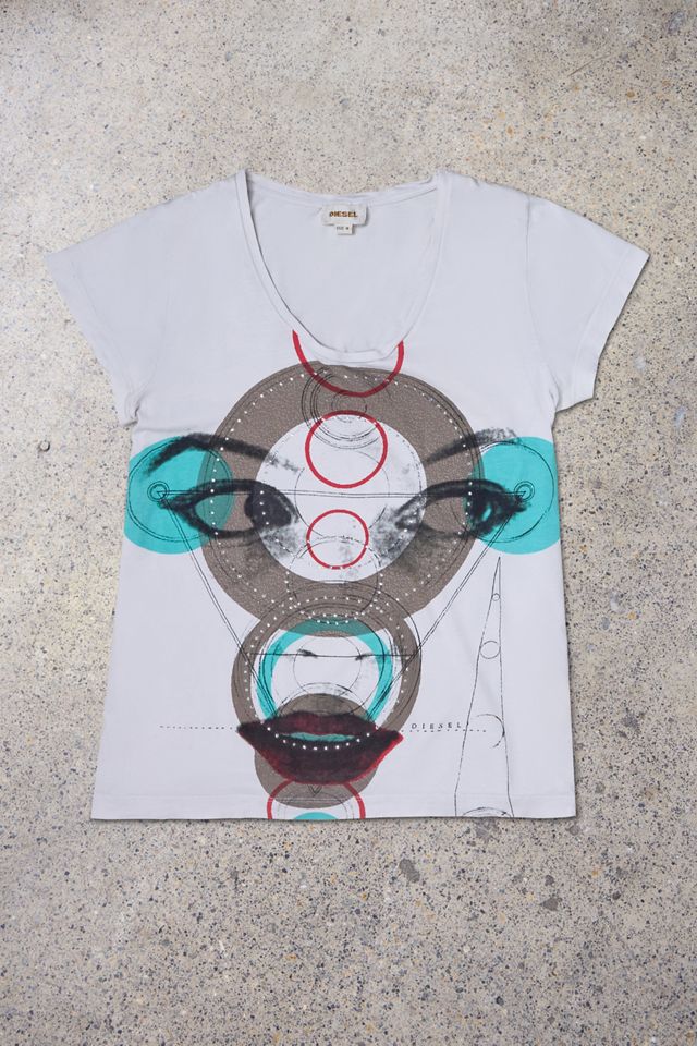 Urban Renewal One-Of-A-Kind Diesel White T-Shirt