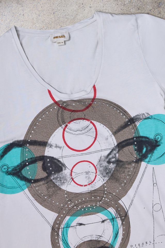 Urban Renewal One-Of-A-Kind Diesel White T-Shirt #1