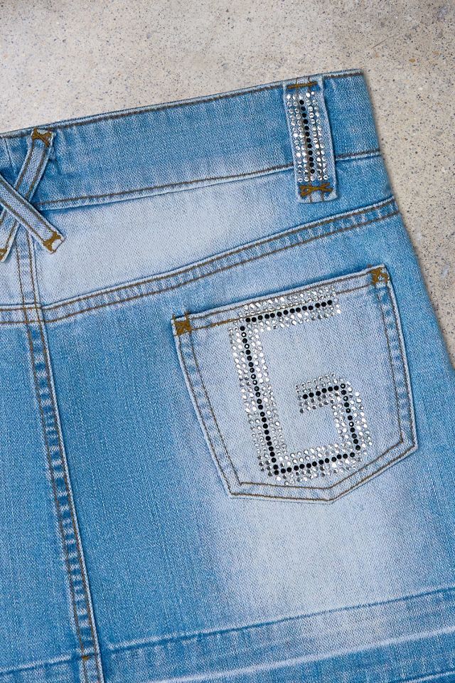 Urban Renewal One-Of-A-Kind Dolce & Gabbana Denim Mini Skirt #1