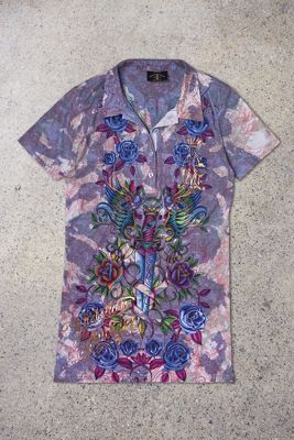 Urban Renewal One-Of-A-Kind Christian Audigi Graphic Polo Top
