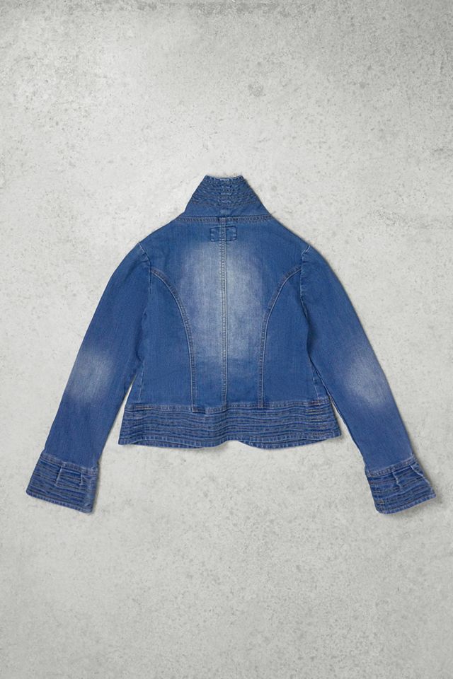 Urban Renewal One-Of-A-Kind Red or Dead Denim Jacket  #2