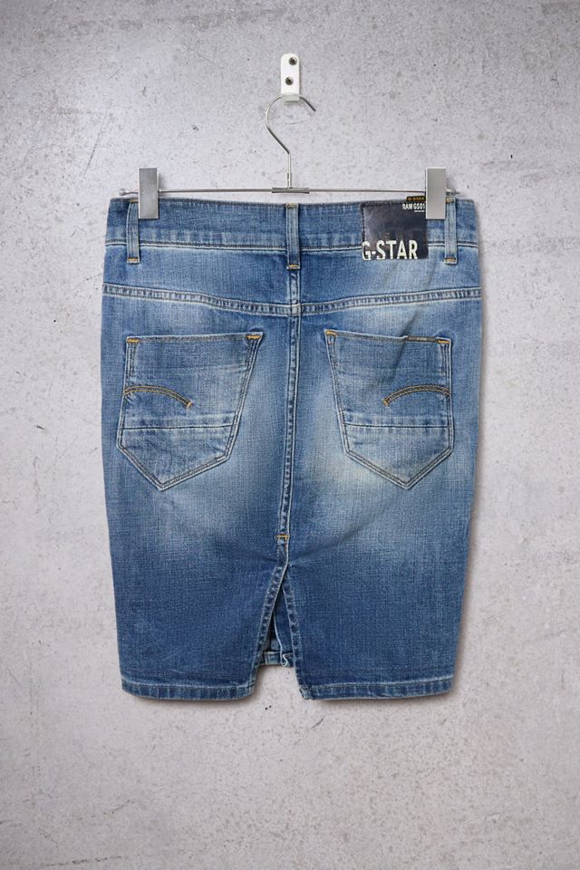 Urban Renewal One-Of-A-Kind G-STAR Button Denim Skirt #2