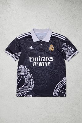 Urban Renewal One-Of-A-Kind adidas Real Madrid Emirates Black 2014/15 Football Shirt