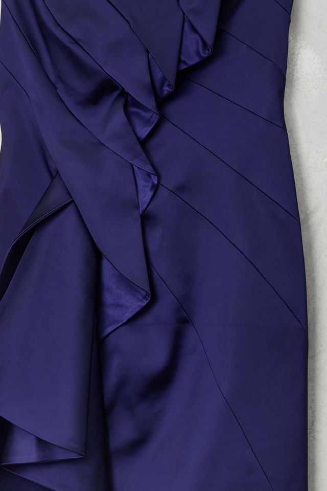 Urban Renewal One-Of-A-Kind Navy Satin Mini Dress #3