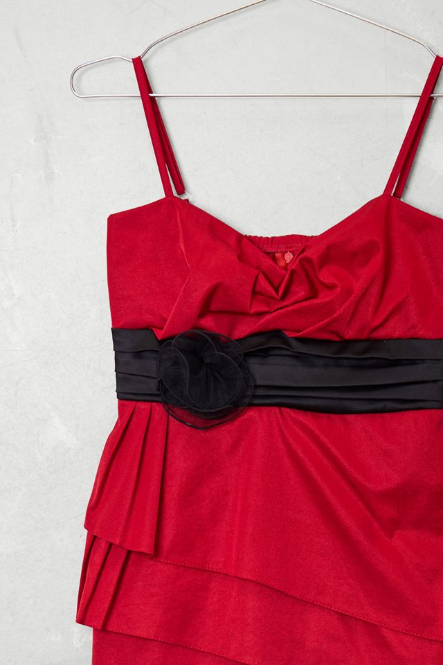 Urban Renewal One-Of-A-Kind Red Rose Mini Dress #3