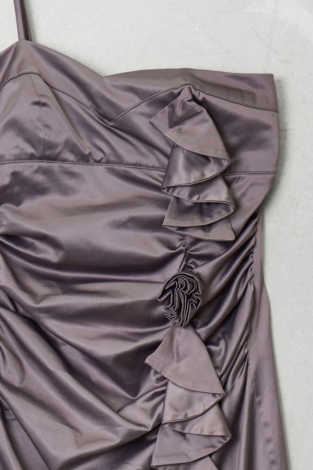Urban Renewal One-Of-A-Kind Club Frendy Satin Mini Dress #3