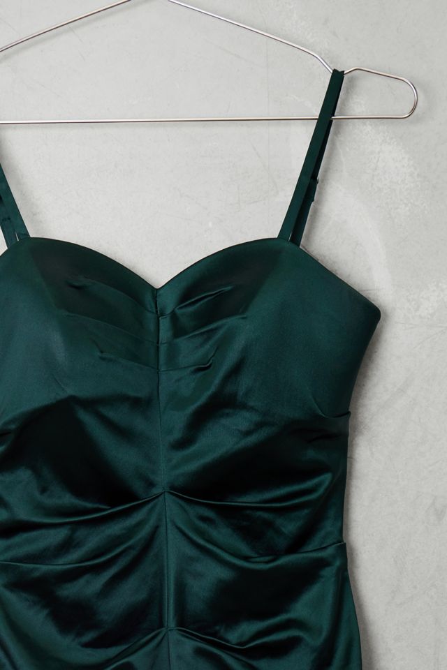 Urban Renewal One-Of-A-Kind Green Satin Dress #1