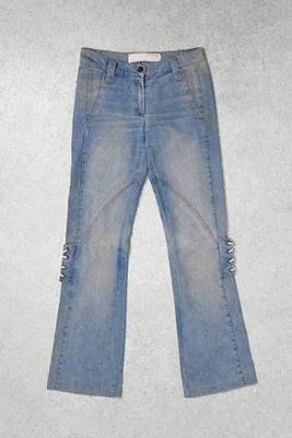 Urban Renewal One-Of-A-Kind Jeans Couture Lace-Up Jeans