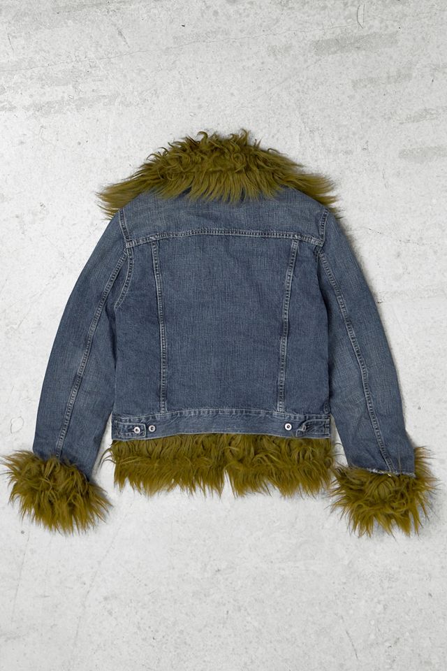 One-Of-A-Kind Y2K Outerwear Nolita Fur Collar Denim Jacket #2