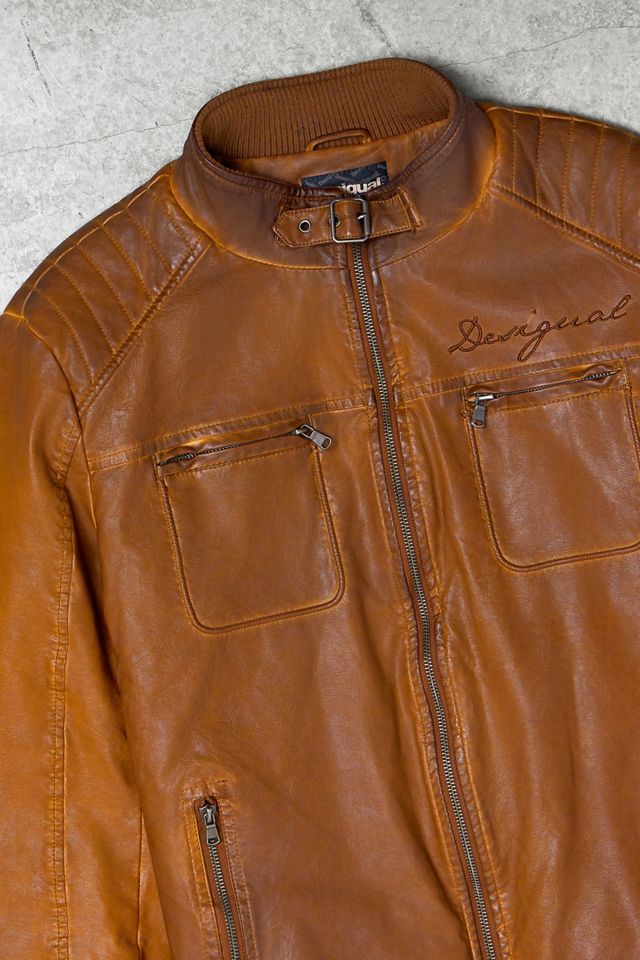 One-Of-A-Kind Y2K Outerwear Desigual Cafe Racer Jacket  #1