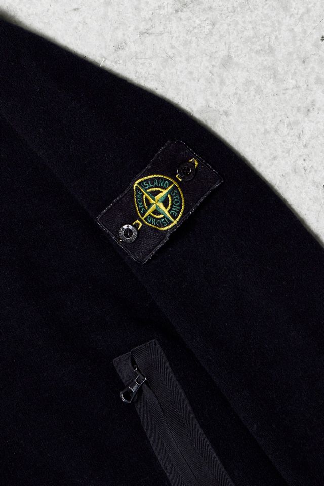One-Of-A-Kind Y2K Outerwear Stone Island Zip-Through Knit Jumper #1