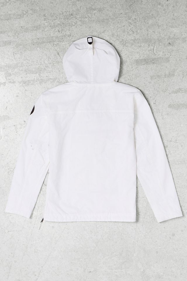 One-Of-A-Kind Y2K Outerwear Napapijri White Hooded Quarter-Zip Jacket #2