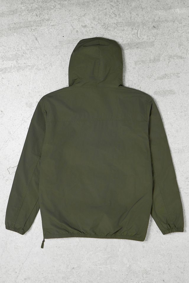 One-Of-A-Kind Y2K Outerwear Napapijri Dark Green Hooded Quarter-Zip Jacket  #2