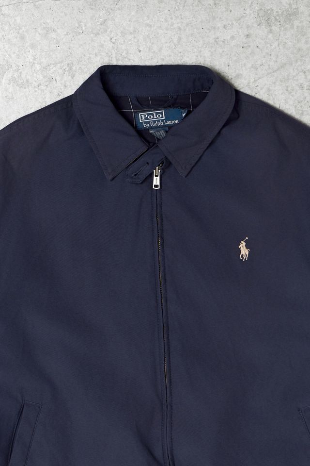 One-Of-A-Kind Y2K Outerwear Ralph Lauren Navy Harrington Jacket #1