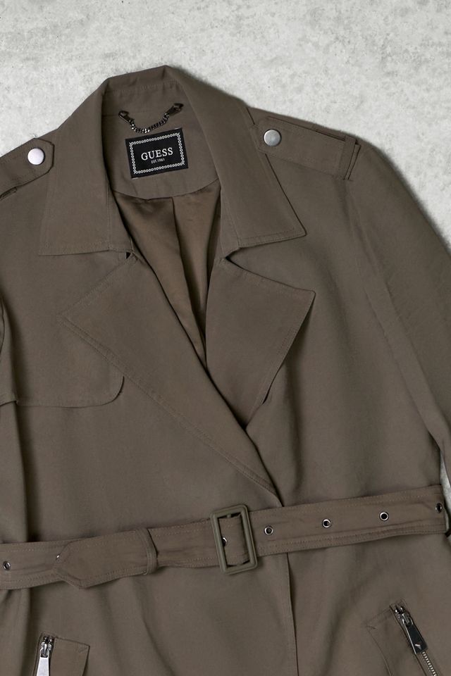 One-Of-A-Kind Y2K Outerwear Guess Trench Coat  #1