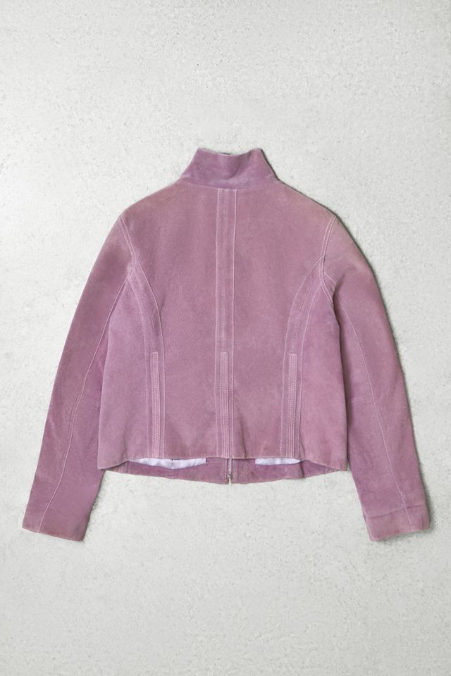 One-Of-A-Kind Y2K Outerwear Rock & Blue Suede Jacket  #2