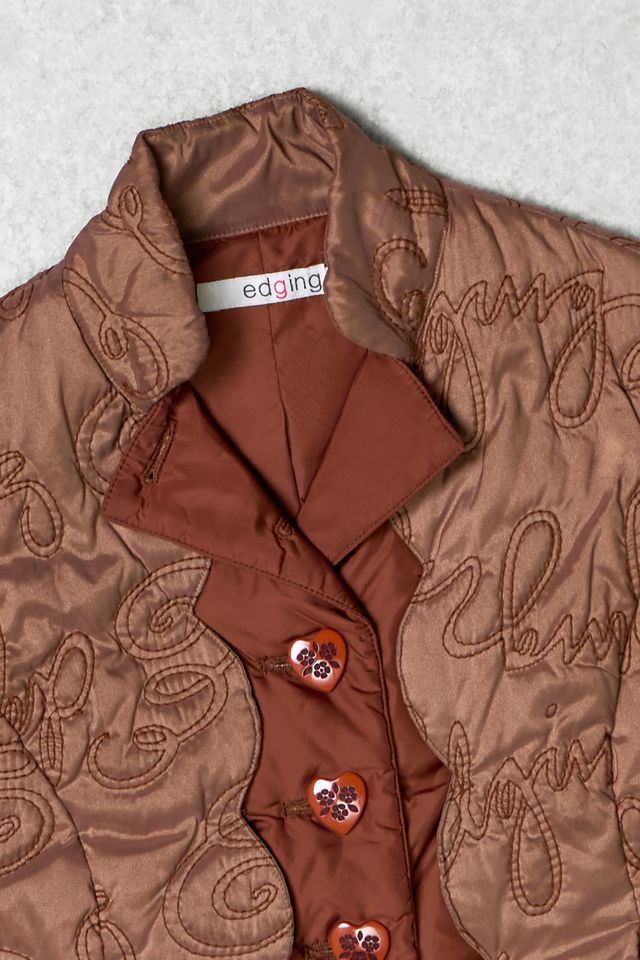 One-Of-A-Kind Y2K Outerwear Edging Scalloped Puffer Gilet  #1