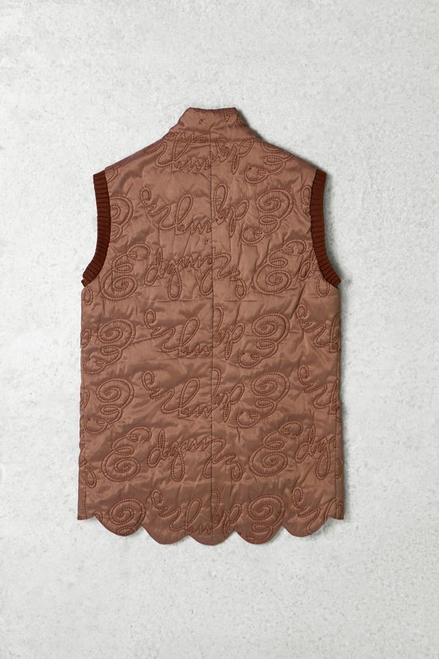 One-Of-A-Kind Y2K Outerwear Edging Scalloped Puffer Gilet  #2