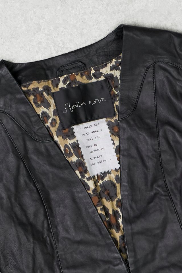 One-Of-A-Kind Y2K Outerwear Stella Nora Leather Blazer Jacket  #1