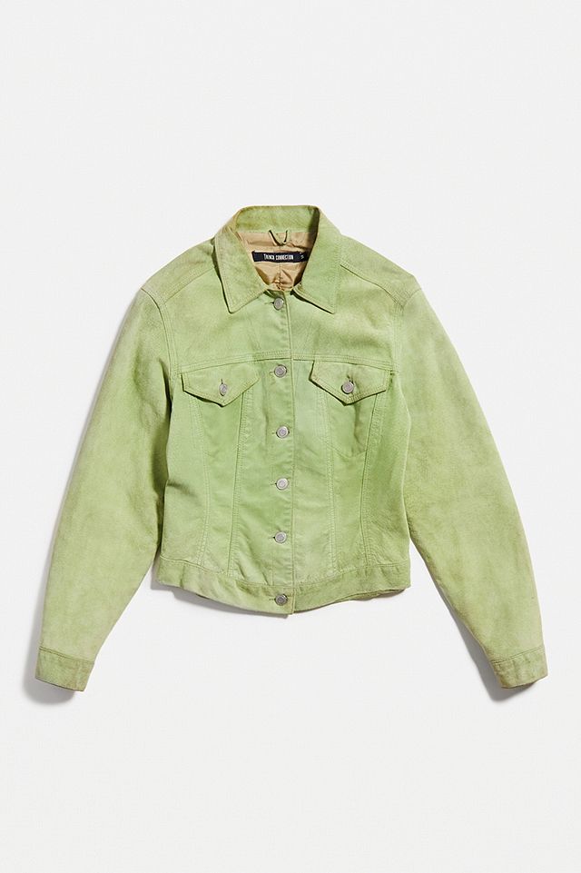 urbanoutfitters.com | Urban Renewal One-Of-A-Kind Green Suede Jacket
