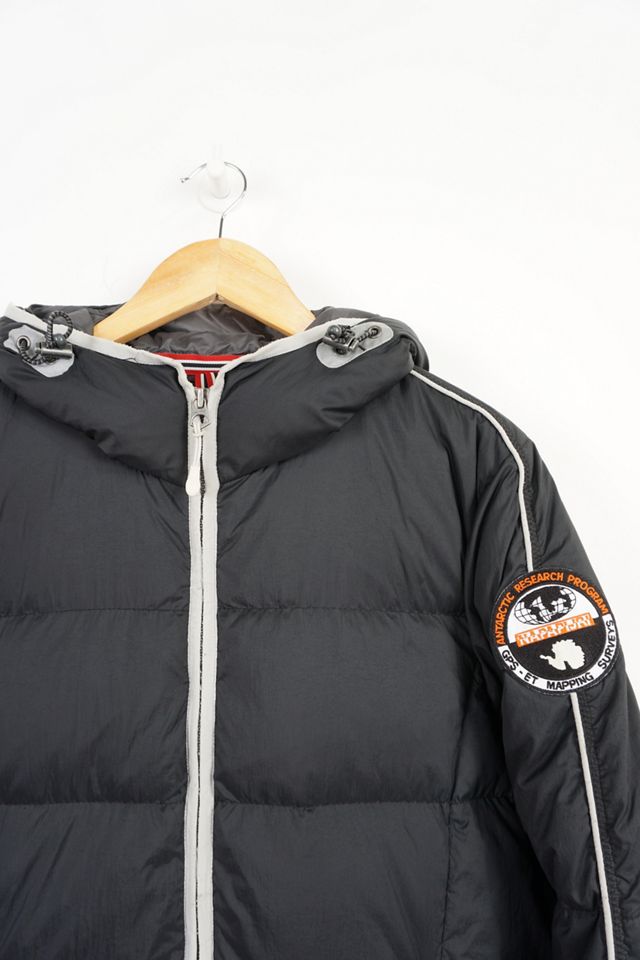 Urban Renewal One-Of-A-Kind Black Napapijri Hooded Puffer Jacket  #1