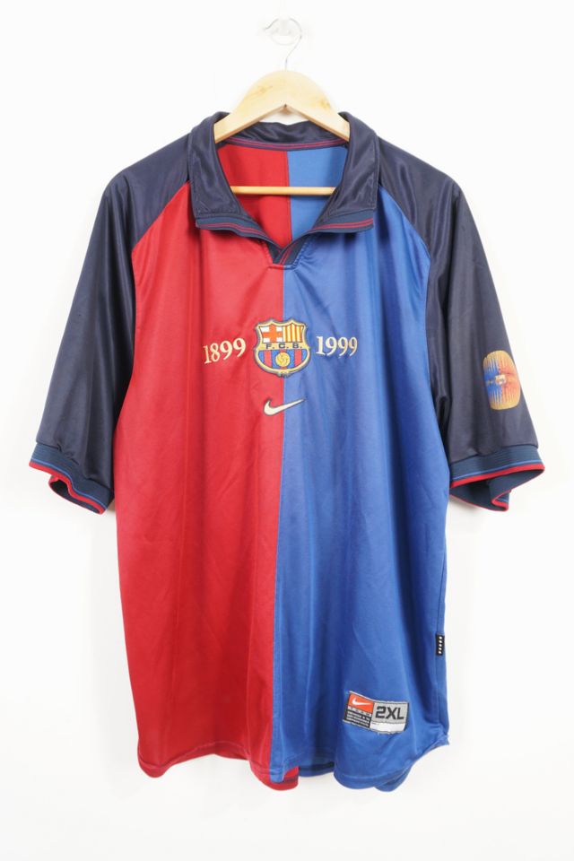 Urban Renewal One Of A Kind Barcelona 1999 Home Football Shirt Urban Outfitters UK