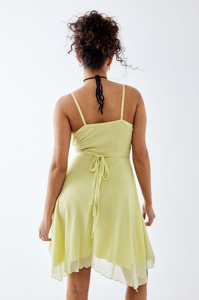 Urban Renewal One-Of-A-Kind Jane Norman Yellow Floaty Mini Prom Dress  #4