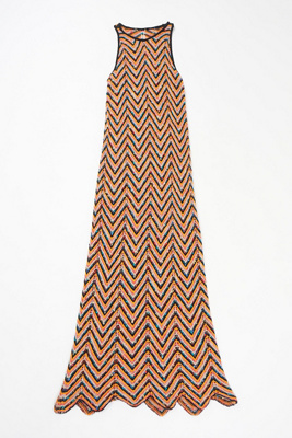Urban Roaming Sleeveless Dress, Slate Stripes