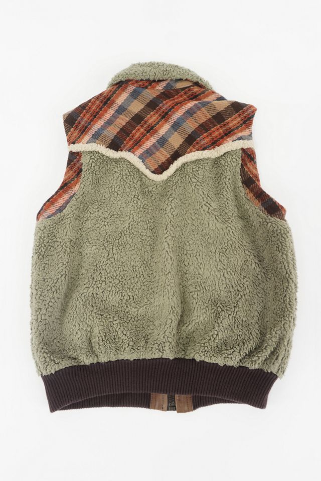 Urban Renewal One-Of-A-Kind Diesel Check Mix Gilet  #2