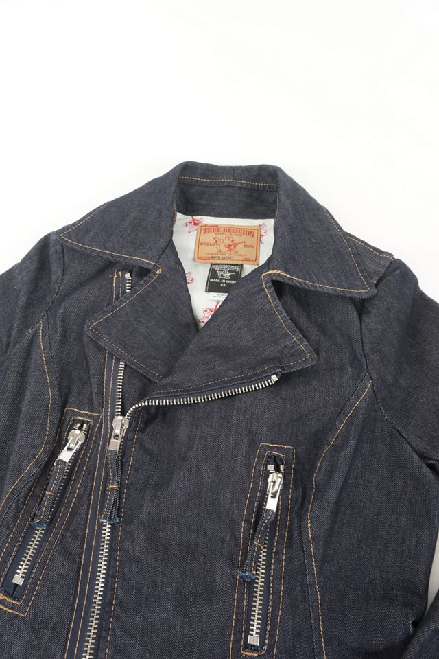 Urban Renewal One-Of-A-Kind True Religion Denim Biker Jacket  #1