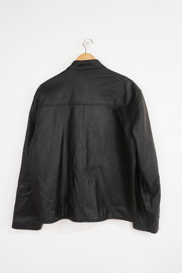 Urban Renewal One-Of-A-Kind Leather Stripe Motocross Jacket  #2